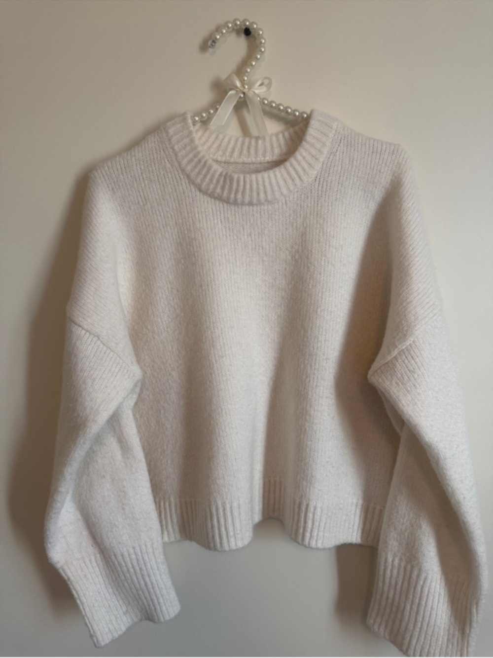 Abercrombie & Fitch Ivory/cream Crewneck Sweater - Picture 9 of 9